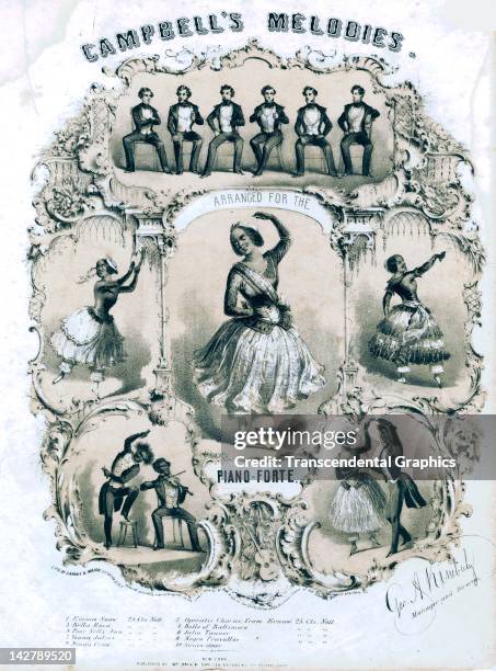 The music of Campbell's Minstrels is illustrated on this piece of sheet music published by William Hall & Son in 1848 in New York City.