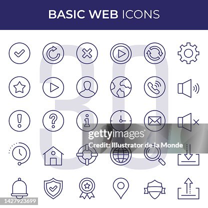 Basic Web Line Icons Basic Web Line Icons