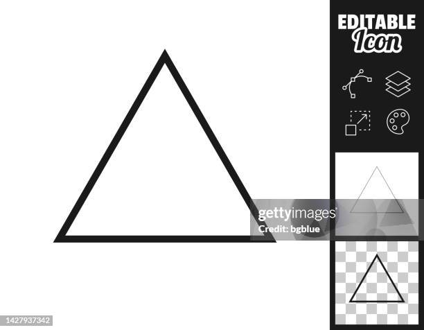 triangle. icon for design. easily editable - triangle stock illustrations