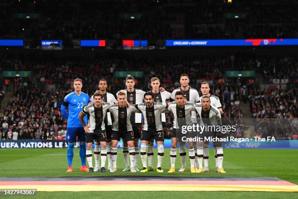 The Germany team line up for a photo prior to the UEFA Nations League League A Group 3 match between England and Germany at Wembley Stadium on...