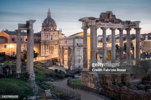 fori imperiali - roma - ancient rome stock pictures, royalty-free photos & images