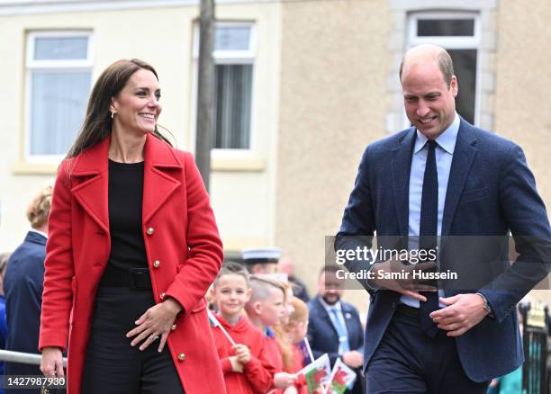 Prince William, Prince of Wales and Catherine, Princess of Wales arrive at St Thomas Church, which has been has been redeveloped to provide support...