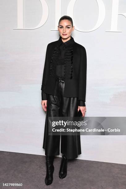 Olivia Palermo attends the Christian Dior Womenswear Spring/Summer 2023 show as part of Paris Fashion Week on September 27, 2022 in Paris, France.