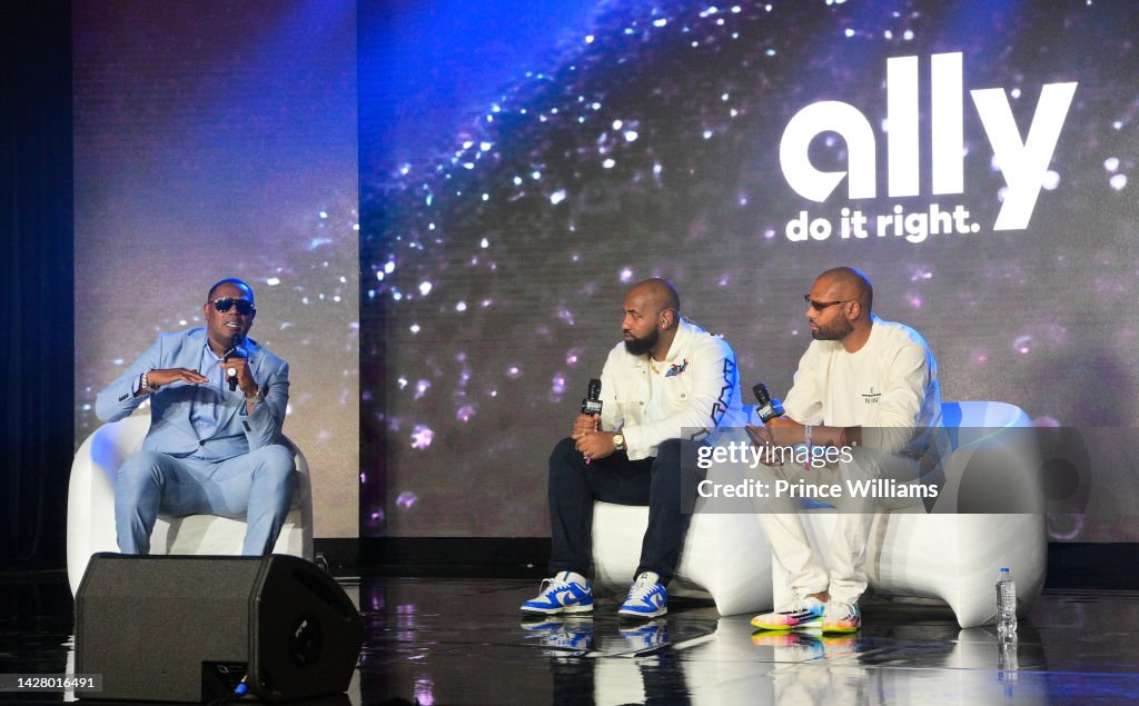 Master Rashad Master P, Troy Millings and Rashad Bilal speak during 2022 Revolt ...