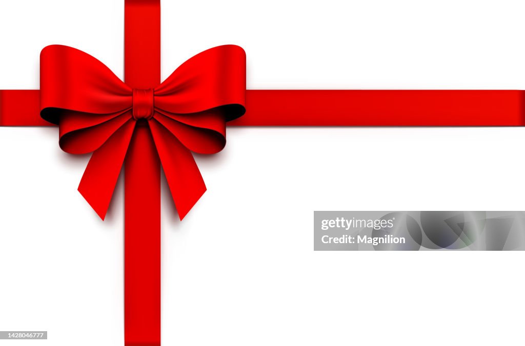 Red Gift Bow with Ribbons
