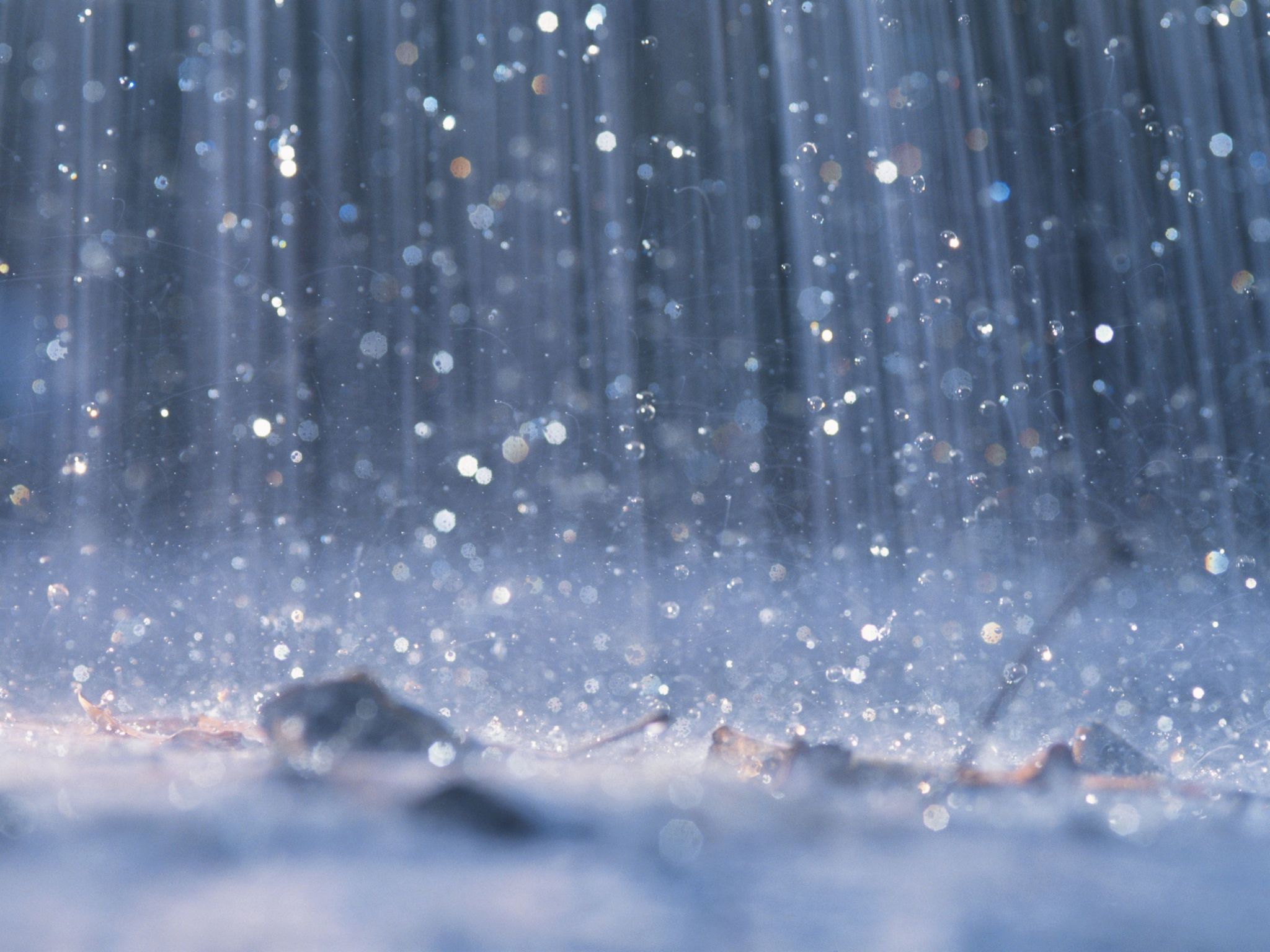 spring rain roads