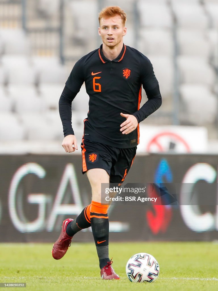 Prop S Van Den Berg Sepp van den Berg of Netherlands U21 runs with the ball during the