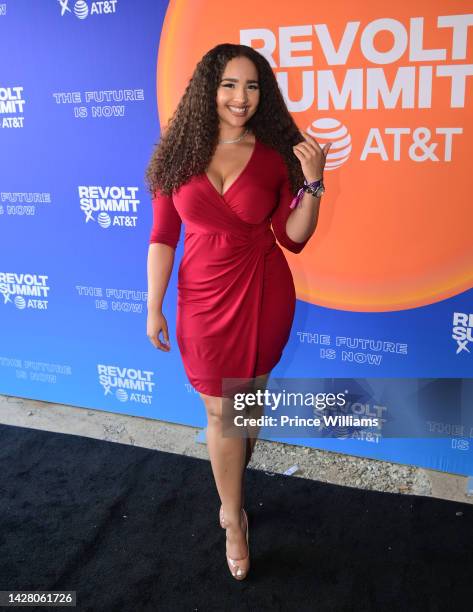 Demetria Obilor attends 2022 Revolt Summit at 787 Windsor on September 25, 2022 in Atlanta, Georgia.