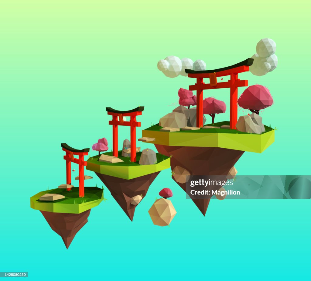 Torii Gate auf der fliegenden Insel, Spielkonzept