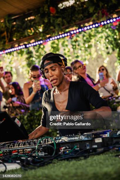 Producer Honey Dijon performs on stage during Brunch In The Park at Parque Enrique Tierno Galván on September 24, 2022 in Madrid, Spain.