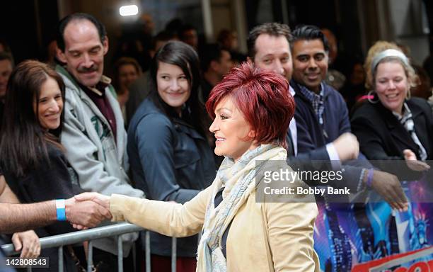 Sharon Osbourne attends America's Got Talent auditions on April 12, 2012 in New York City.
