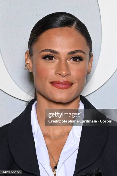 Sydney McLaughlin attends the Christian Dior Womenswear Spring/Summer 2023 show as part of Paris Fashion Week on September 27, 2022 in Paris, France.