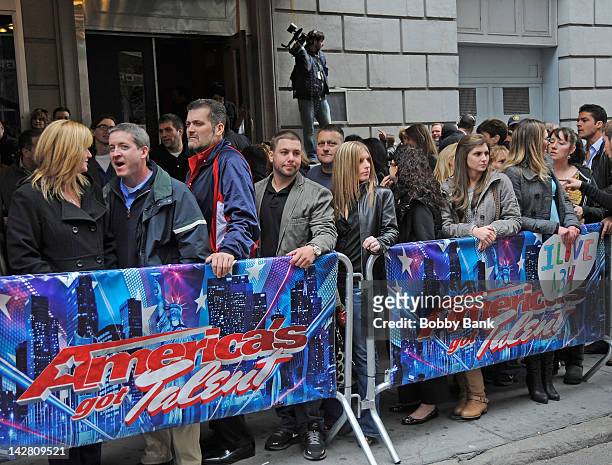 Atmosphere at the America's Got Talent auditions on April 12, 2012 in New York City.