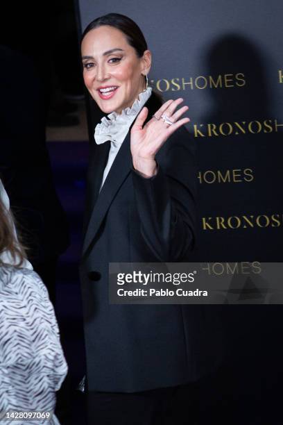 Tamara Falco attends the Kronos Homes anniversary party at the Royal Theatre on September 27, 2022 in Madrid, Spain.