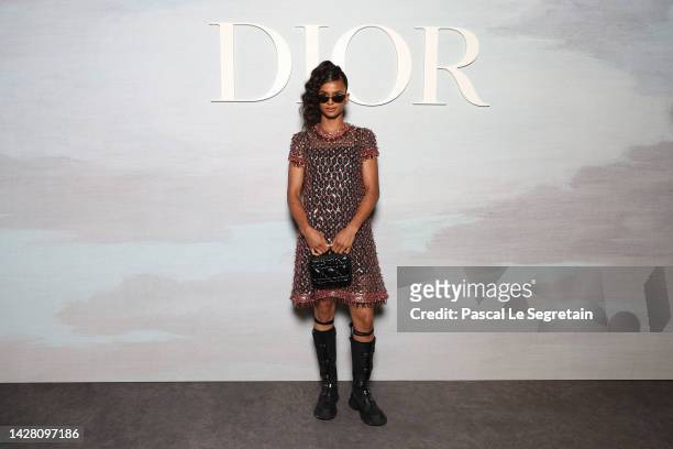 Ramla Ali attends the Christian Dior Womenswear Spring/Summer 2023 show as part of Paris Fashion Week on September 27, 2022 in Paris, France.