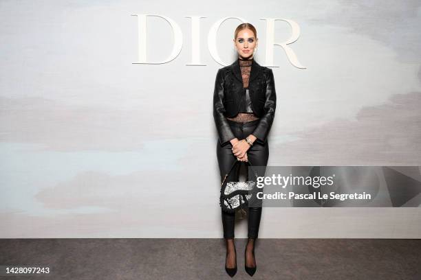 Chiara Ferragni attends the Christian Dior Womenswear Spring/Summer 2023 show as part of Paris Fashion Week on September 27, 2022 in Paris, France.