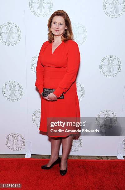 Sarah Brown, honoree and wife of former UK Prime Minister Gordon Brown, arrives at the Women's Guild of Cedars-Sinai Annual Spring Luncheon at the...