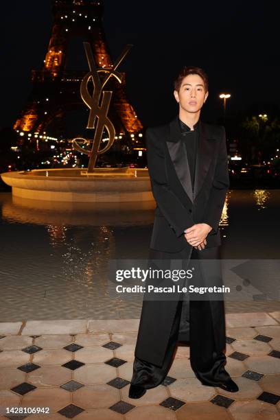 Mark Tuan attends the Saint Laurent Womenswear Spring/Summer 2023 show as part of Paris Fashion Week on September 27, 2022 in Paris, France.