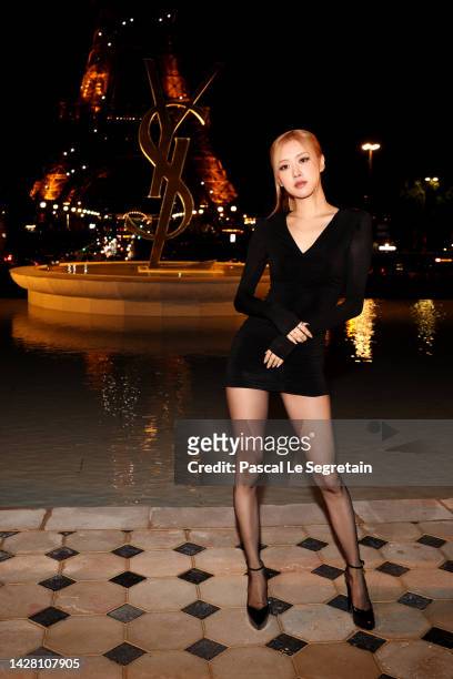 Rose attends the Saint Laurent Womenswear Spring/Summer 2023 show as part of Paris Fashion Week on September 27, 2022 in Paris, France.