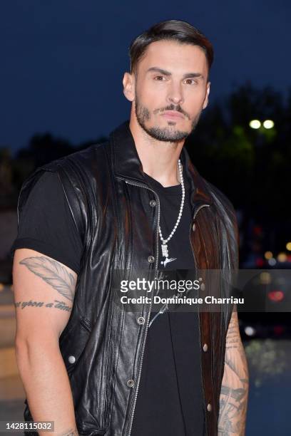 Baptiste Giabiconi attends the Saint Laurent Womenswear Spring/Summer 2023 show as part of Paris Fashion Week on September 27, 2022 in Paris, France.