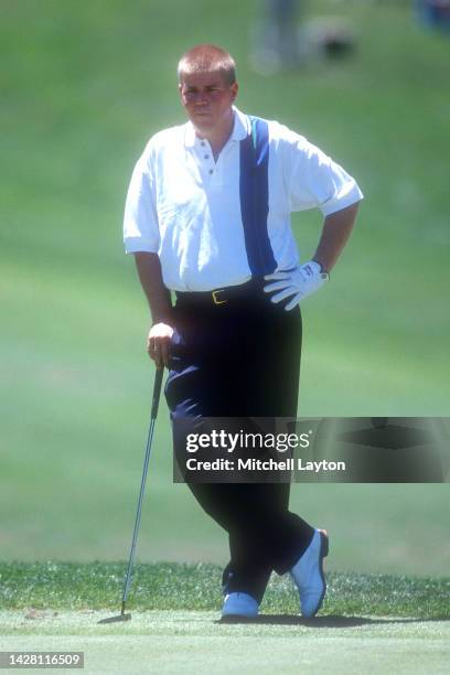 American golfer John daly looks on during the day two of the Kemper Open at TPC Avenal on June 06, 1994 in Potomac, Maryland.