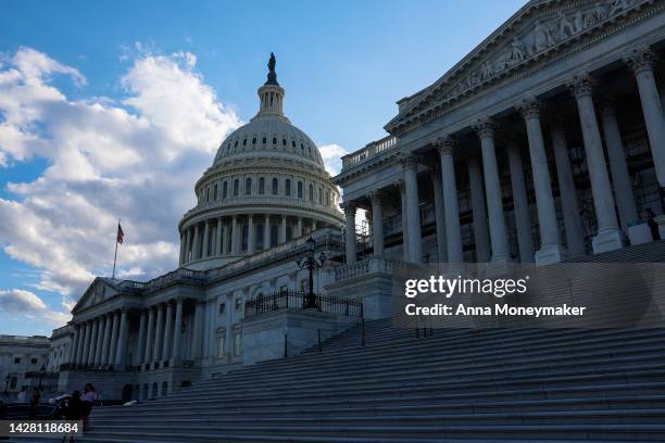 The U.S. Capitol Building is seen on September 27, 2022 in Washington, DC. Later today the U.S. Senate will hold a procedural vote for legislation to...
