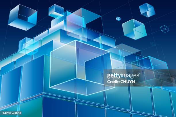 blaue informationen - virtual reality glass vector stock-grafiken, -clipart, -cartoons und -symbole
