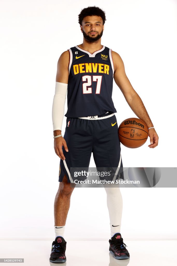 Jamal Murray of the Denver Nuggets poses for a portrait during Denver ...