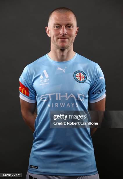 Scott Jamieson of Melbourne City poses during the Melbourne City A-League Men's headshots session at AAMI Park on September 26, 2022 in Melbourne,...