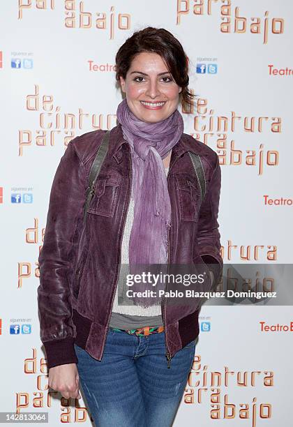 Actress Ledicia Sola attends "De Cintura Para Abajo" Photocall at Circulo de Bellas Artes Theatre on April 12, 2012 in Madrid, Spain.