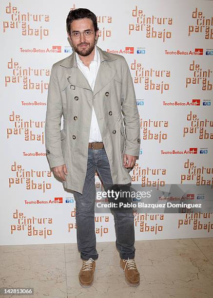 Maxi Iglesia attends "De Cintura Para Abajo" Photocall at Circulo de Bellas Artes Theatre on April 12, 2012 in Madrid, Spain.