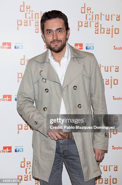 Maxi Iglesia attends "De Cintura Para Abajo" Photocall at Circulo de Bellas Artes Theatre on April 12, 2012 in Madrid, Spain.