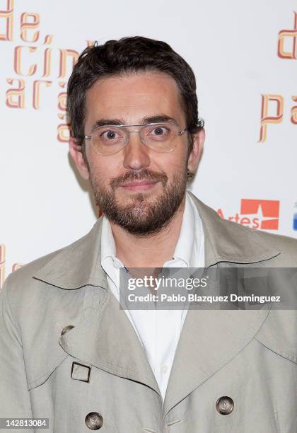 Maxi Iglesia attends "De Cintura Para Abajo" Photocall at Circulo de Bellas Artes Theatre on April 12, 2012 in Madrid, Spain.