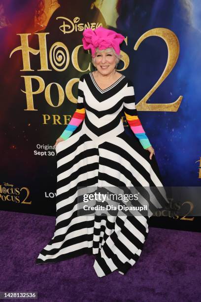Bette Midler attends Disney's "Hocus Pocus 2" premiere at AMC Lincoln Square Theater on September 27, 2022 in New York City.