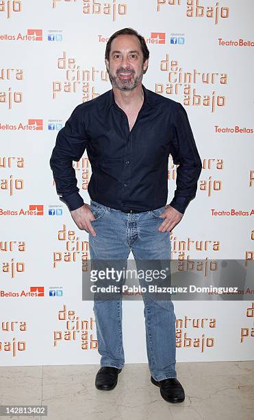 Actor Jorge Roelas attends "De Cintura Para Abajo" photocall at Circulo de Bellas Artes Theatre on April 12, 2012 in Madrid, Spain.