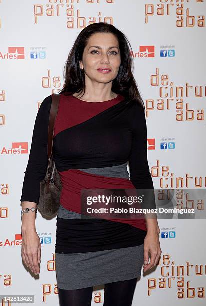 Actress Fabiola Toledo attends "De Cintura Para Abajo" photocall at Circulo de Bellas Artes Theatre on April 12, 2012 in Madrid, Spain.