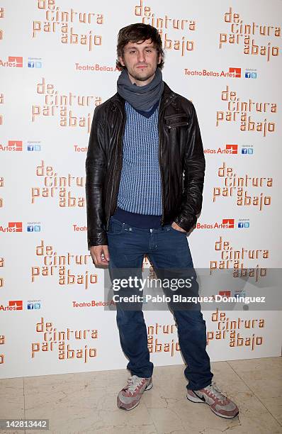 Actor Raul Arevalo attends "De Cintura Para Abajo" photocall at Circulo de Bellas Artes Theatre on April 12, 2012 in Madrid, Spain.