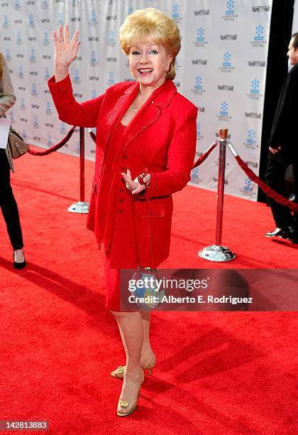 Actress Debbie Reynolds arrives at the TCM Classic Film Festival opening night premiere of the 40th anniversary restoration of "Cabaret" at Grauman's...