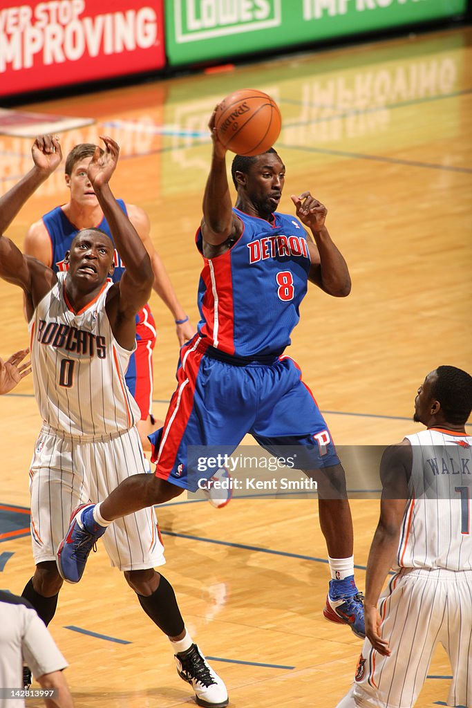 Detroit Pistons v Charlotte Bobcats