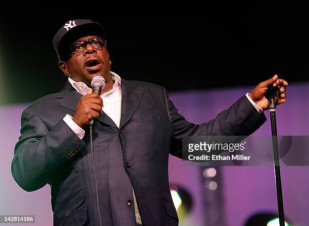 Actor/comedian Cedric the Entertainer performs during the 11th annual Michael Jordan Celebrity Invitational gala at the Aria Resort & Casino at...