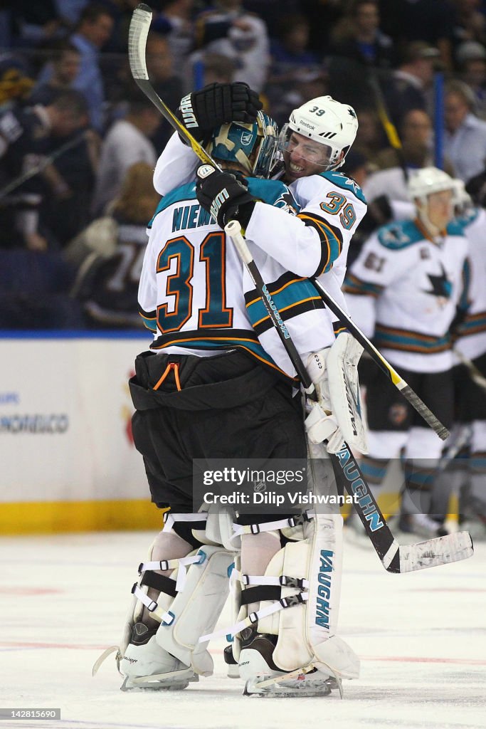 San Jose Sharks v St. Louis Blues - Game One