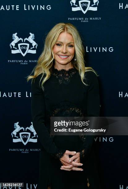 Kelly Ripa attends the Haute Living Celebrates Kelly Ripa And The Release Of "Live Wire" With Parfums de Marly And Telmont Champagne At Scarpetta at...