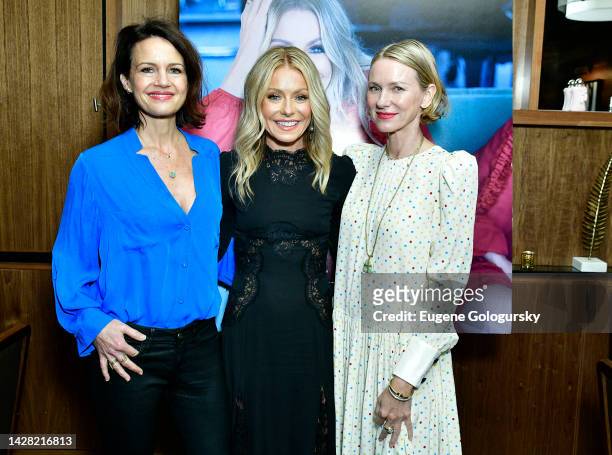 Carla Gugino, Kelly Ripa and Naomi Watts attend the Haute Living Celebrates Kelly Ripa And The Release Of "Live Wire" With Parfums de Marly And...