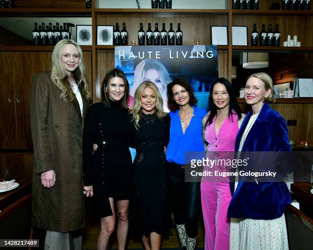Gwendoline Christie, Lizzie Tisch, Kelly Ripa, Carla Gugino, and Lucy Liu and Naomi Watts attend the Haute Living Celebrates Kelly Ripa And The...