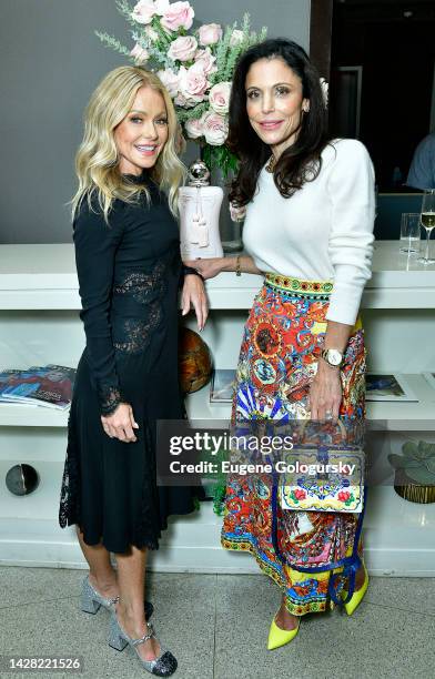 Kelly Ripa and Bethenny Frankel attend the Haute Living Celebrates Kelly Ripa And The Release Of "Live Wire" With Parfums de Marly And Telmont...