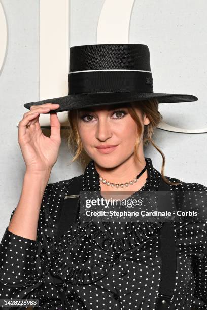 Shailene Woodley attends the Christian Dior Womenswear Spring/Summer 2023 show as part of Paris Fashion Week on September 27, 2022 in Paris, France.