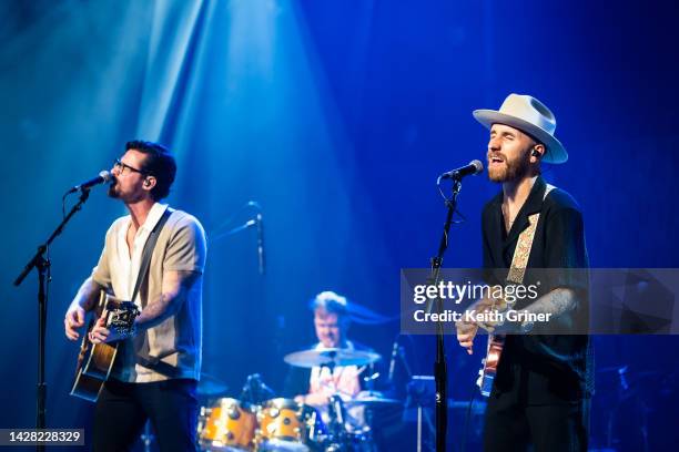 Mitch Thompson and Tom Jordan of Seaforth perform at Ryman Auditorium on September 27, 2022 in Nashville, Tennessee.