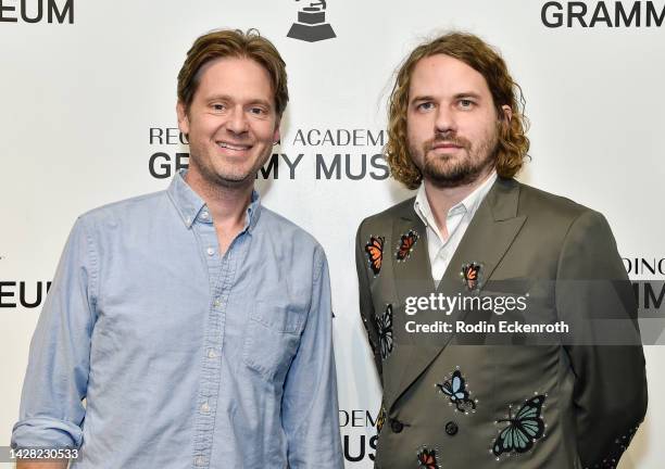 Tim Heidecker and Kevin Morby attend The Drop: Kevin Morby at The GRAMMY Museum on September 27, 2022 in Los Angeles, California.