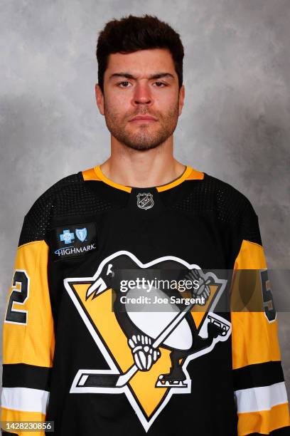 Mark Friedman of the Pittsburgh Penguins poses for his official headshot for the 2022-2023 season on September 21, 2022 at the UPMC Lemieux Sports...