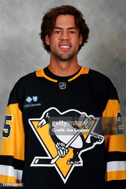 Ryan Poehling of the Pittsburgh Penguins poses for his official headshot for the 2022-2023 season on September 21, 2022 at the UPMC Lemieux Sports...